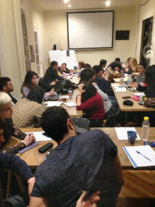 Alumnos y alumnas de la escuela de cine y tv de nuestra escuela, la Factoría del Guion