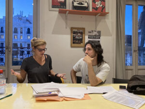 Alumnos y alumnas de la escuela de cine y tv de nuestra escuela, la Factoría del Guion